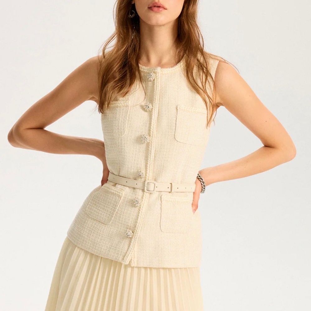 Vest top tweed commense new condition